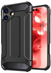 Husa pentru iPhone 16 - Techsuit Hybrid Armor - Black 