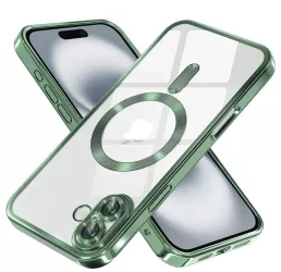 Husa pentru iPhone 16 - Techsuit Luxury Crystal MagSafe - Deep Green 