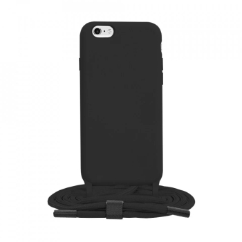 Husa pentru iPhone 6/ 6S - Techsuit Crossbody Lanyard - Black 