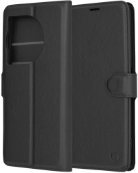 Husa pentru OnePlus 12R - Techsuit Leather Folio - Black 