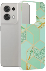 Husa pentru Oppo Reno8 - Techsuit Marble Series - Green Hex 