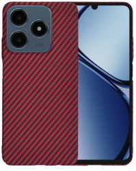 Husa pentru Realme C63 / C61 - Techsuit Carbonite FiberShell - Red 