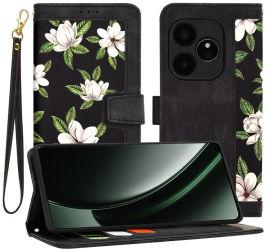 Husa pentru Realme GT 6 / GT 6T - Techsuit FlipCraft - Flowers of the Dawn 