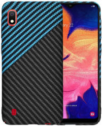 Husa pentru Samsung Galaxy A10 - Techsuit Carbonite FiberShell - Blue Pulse 