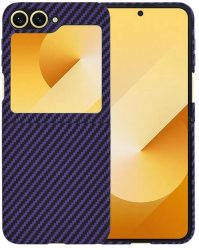 Husa pentru Samsung Galaxy Z Flip6 - Techsuit Carbonite FiberShell - Purple 