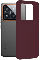 Husa pentru Xiaomi 14 Pro - Techsuit Soft Edge Silicone - Plum Violet 
