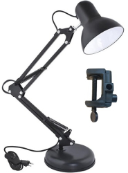 Lampa birou manichiura ajustabila picior prindere masa neagra Totokita