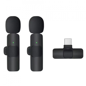 Lavaliera pentru Telefon cu Mufa Type-C set 2 - Techsuit LW2 - Black 