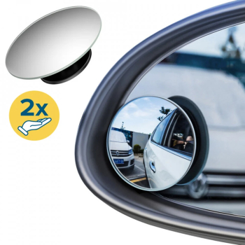 Oglinda Unghi Mort Rotunda set 2 - Techsuit Fullview Blind Spot - Black
