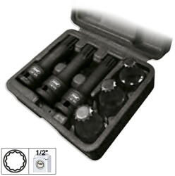 SET DE 6 TUBULARE XZN DE 1/2 DE IMPACT JBM 
