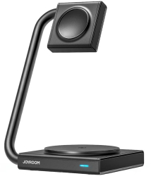 Statie de Incarcare Wireless pentru iPhone Apple Watch AirPods Pro Type-C 15W - JoyRoom JR-WQN05 - Black 