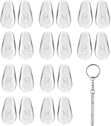 Surubelnita de Reparat Ochelarii 6 x 0.5cm + 20 Pernute Siliconice Nazale - Techsuit ST1 - Silver 