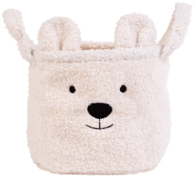 Cos depozitare Childhome 25x20x20 cm Teddy Alb 