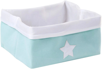 Cos depozitare panza Childhome 40x30x20 cm Menta 