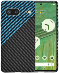 Husa pentru Google Pixel 7 - Techsuit Carbonite FiberShell - Blue Pulse 