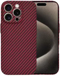 Husa pentru iPhone 15 Pro Max - Techsuit Carbonite FiberShell - Red 