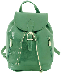 Rucsac dama din piele naturala vachetta verde FRD109V 