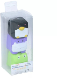 Set 3 jucarii de baie Eddy Toys Pinguin Hipopotam Broscuta