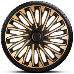 SET CAPACE ROTI 16 GALBEN-NEGRU CU INEL NEGRU SOHO 