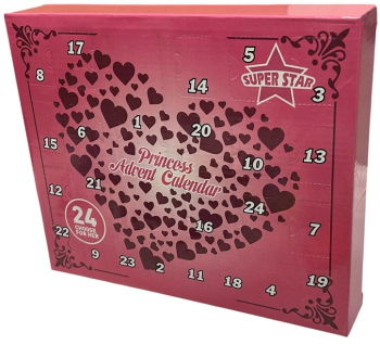 Calendar Advent cu o papusa si 23 tinute diferite multicolor S089 