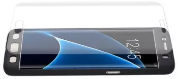 Husa Fullbody MyStyle Black pentru Samsung Galaxy S7 Edge acoperire completa 360 grade cu folie de protectie gratis 