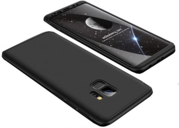 Husa FullBody MyStyle Black pentru Samsung Galaxy S9 Plus acoperire completa 360 grade cu folie de protectie gratis 