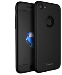Husa FullBody MyStyle IPAKY Originala Black pentru Apple iPhone 8 acoperire completa 360 grade cu folie de protectie gratis 