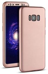 Husa Fullbody MyStyle Rose-Gold pentru Samsung Galaxy S8 acoperire completa 360 grade cu folie de protectie gratis