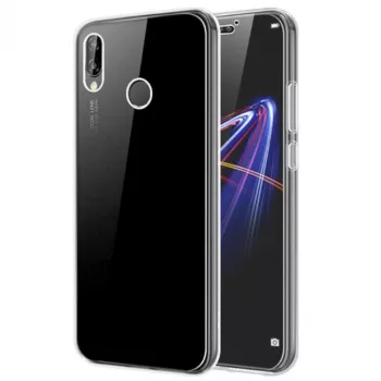 Husa protectie Huawei Y6 2019 360° fata + spate silicon - transparent 