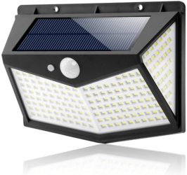 Lampa Solara Exterior 212 LED Senzor Miscare 3 Moduri Iluminare IP65 Rezistenta la Apa Ideala pentru Curte si Gradina 