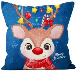 Husa de perna decorativa cu motiv de Craciun Gonga® Multicolor 