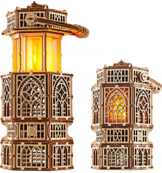 Puzzle 3D mecanic Lanterna Vintage WT lemn 251 piese 