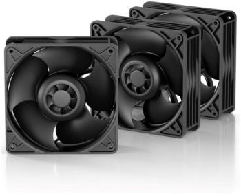 Ventilator / radiator Arctic S12038-8K 120mm Black Three Fan Pack 