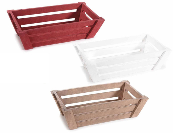 Set 6 cosuri depozitare lemn 22x13x6 cm 