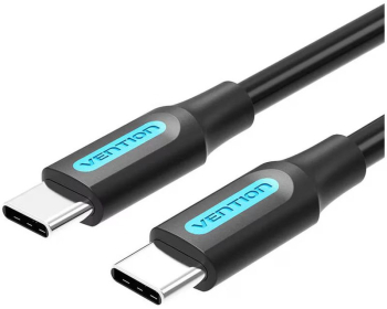 Cablu de date / adaptor Vention USB-C Male la USB-C Male 3 m Black amperaj maxim suportat 3A 