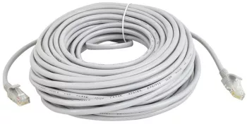 Cablu LAN de retea Iso Trade RJ 45 PVC 20 m Gri 