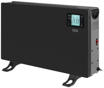 Convector electric 3 trepte de putere 2000 W afisaj led Negru carcasa metal/plastic Termostat reglabil Telecomanda 