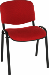 Scaun birou rosu negru Iso 53x58x83 cm 