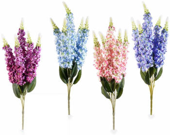 Set 4 buchete flori artificiale multicolore 58 cm 