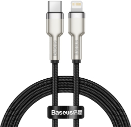 Baseus Cablu Cafule Metal Pd Usb-c 1.0 M Negru 20w