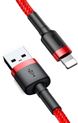 Baseus Cablu Cafule Usb - 2.0 M 1.5a Rosu-rosu