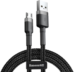 Baseus Cablu Cafule Usb - Microusb 0.5 M 2.4a Gri-negru 