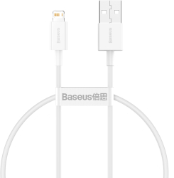 Cablu Baseus Superior Usb - Lightning 0.25 M 2.4a Alb 