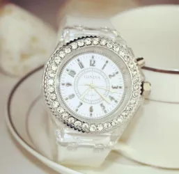 Ceas Activ LED - Jocuri de lumina 7 culori - 4 moduri flash - MyStyle Fashion Crystal Clasic watch 