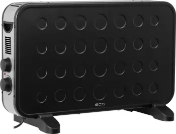 Convector electric de podea ECG TK 2070 Negru 2000W 2 trepte de putere 