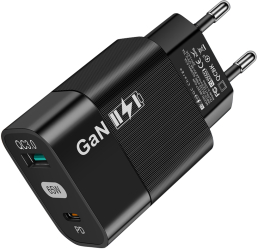 Incarcator de Retea GaN USB Type-C 65W I94 Negru 