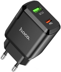 Incarcator de Retea USB-A Type-C Q.C 3.0 PD 20W 3A I420 Negru 