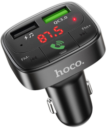 Incarcator pentru Masina cu Modulator FM 2xUSB-A Policarbonat QC 3.0 18W 3.1A H365 Negru 