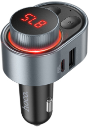 Incarcator pentru Masina cu Modulator FM Fast Charging PD30W Silicon H75 Metal Gray 