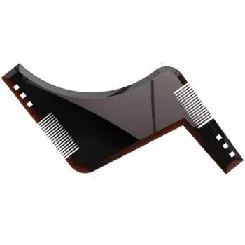 Pieptan contur barba maro sablon pentru modelarea barbii 